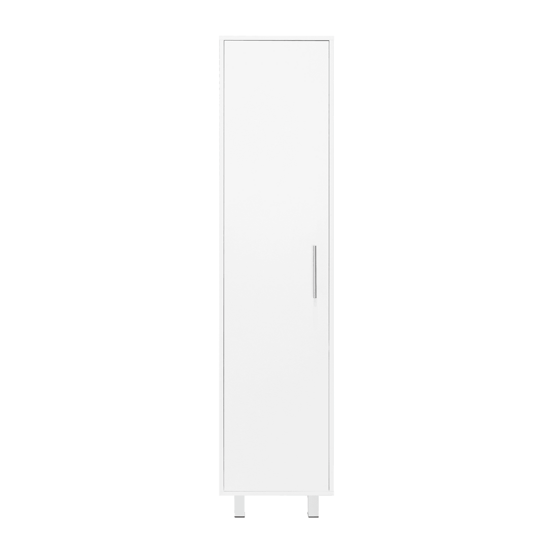 Mueble de Aseo Jalisco, Blanco, Gran Espacio Para Almacenar articulos de Aseo, con Colgadero de Escobas ZF - VIRTUAL MUEBLES