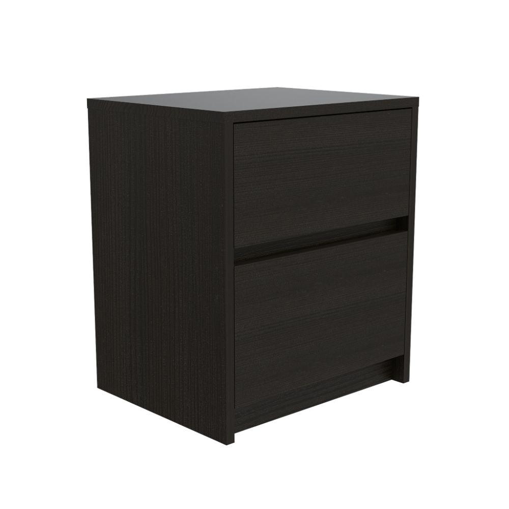 Mesa de Noche Ozzan color Wengue para Habitación.