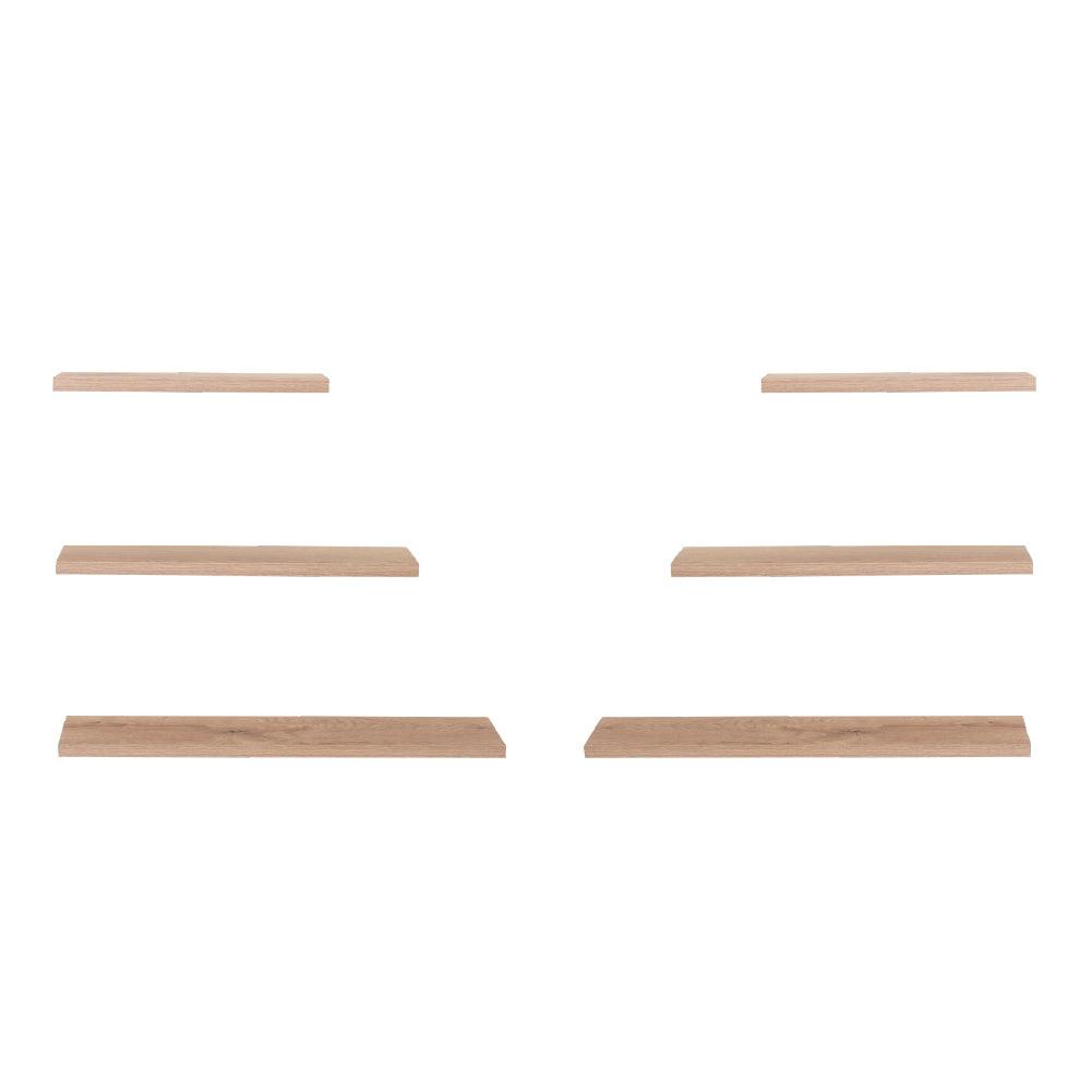 Set de Repisas Flotantes Ballucci, Beige, X6 Unidades - VIRTUAL MUEBLES