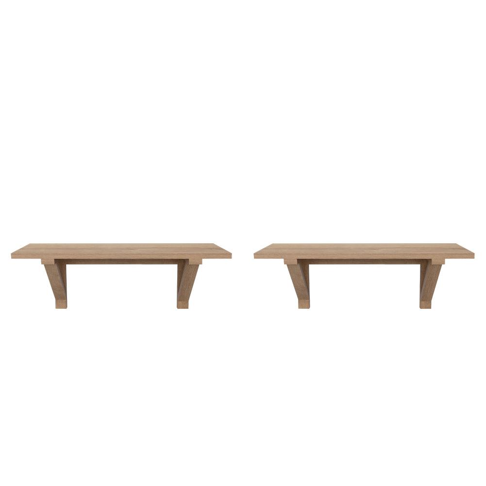 Repisa Rectangular Bella, Beige, X2 Unidades - VIRTUAL MUEBLES