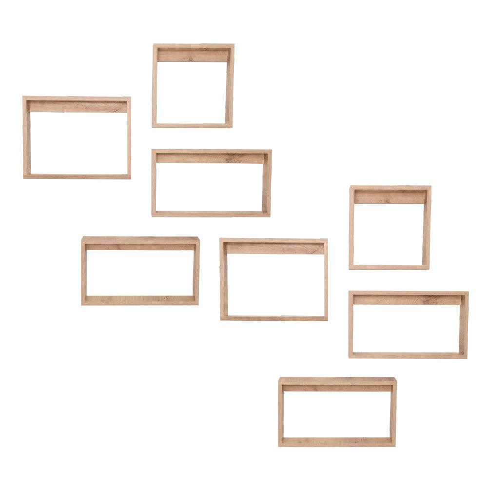 Set de Repisas Rectangulares Utah, Beige, X8 Unidades - VIRTUAL MUEBLES
