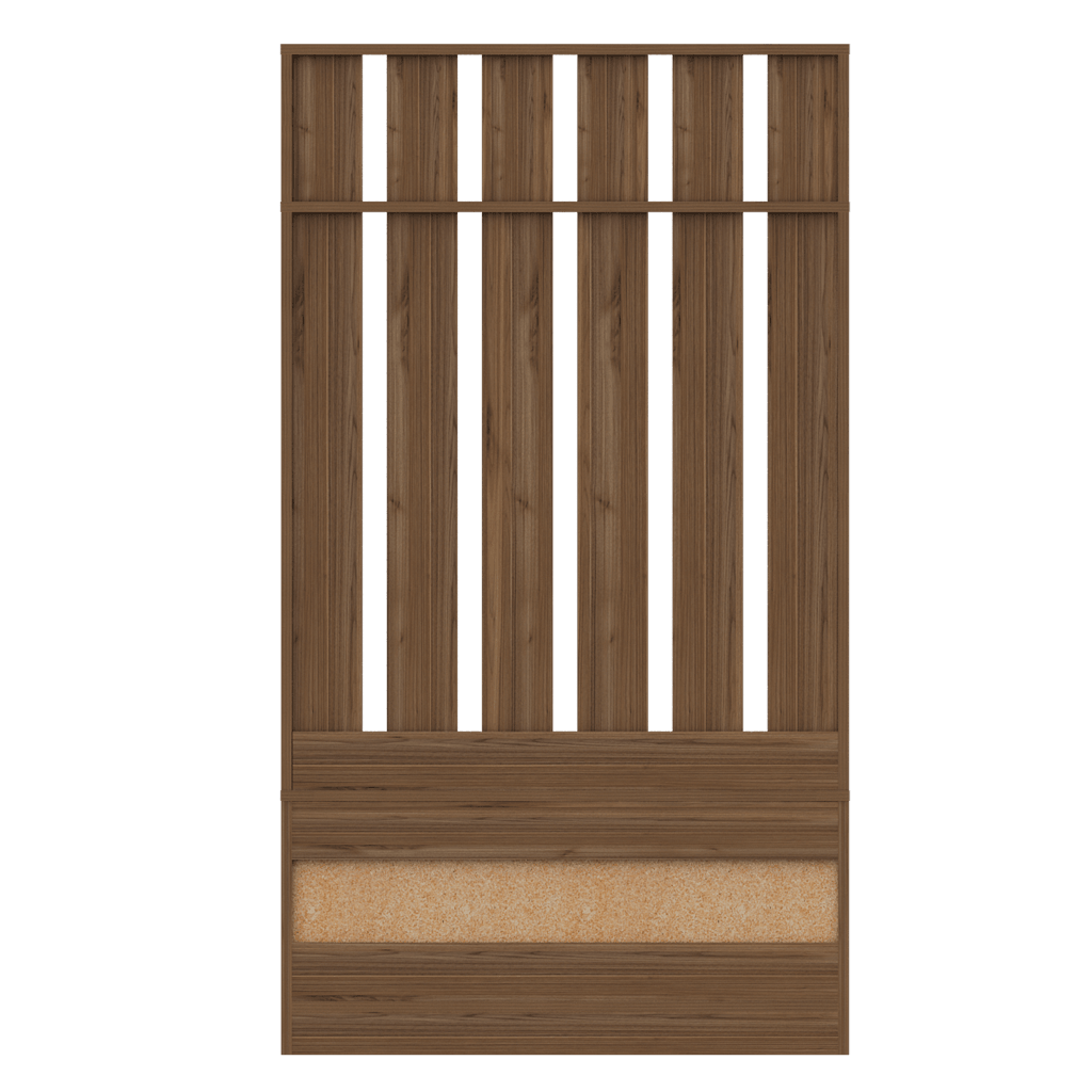 Mueble Auxiliar Recibidor Jaltech color Castano Para Cocina.