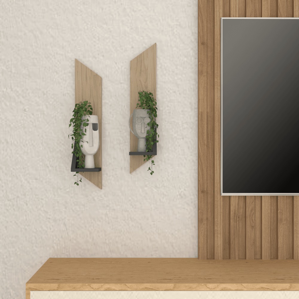 Set de Repisas Vettel, Beige, X 2 Unidades - VIRTUAL MUEBLES