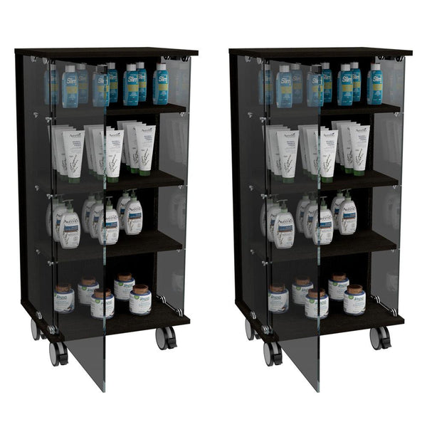 Vitrina Declam color Wengue para Ambientes.