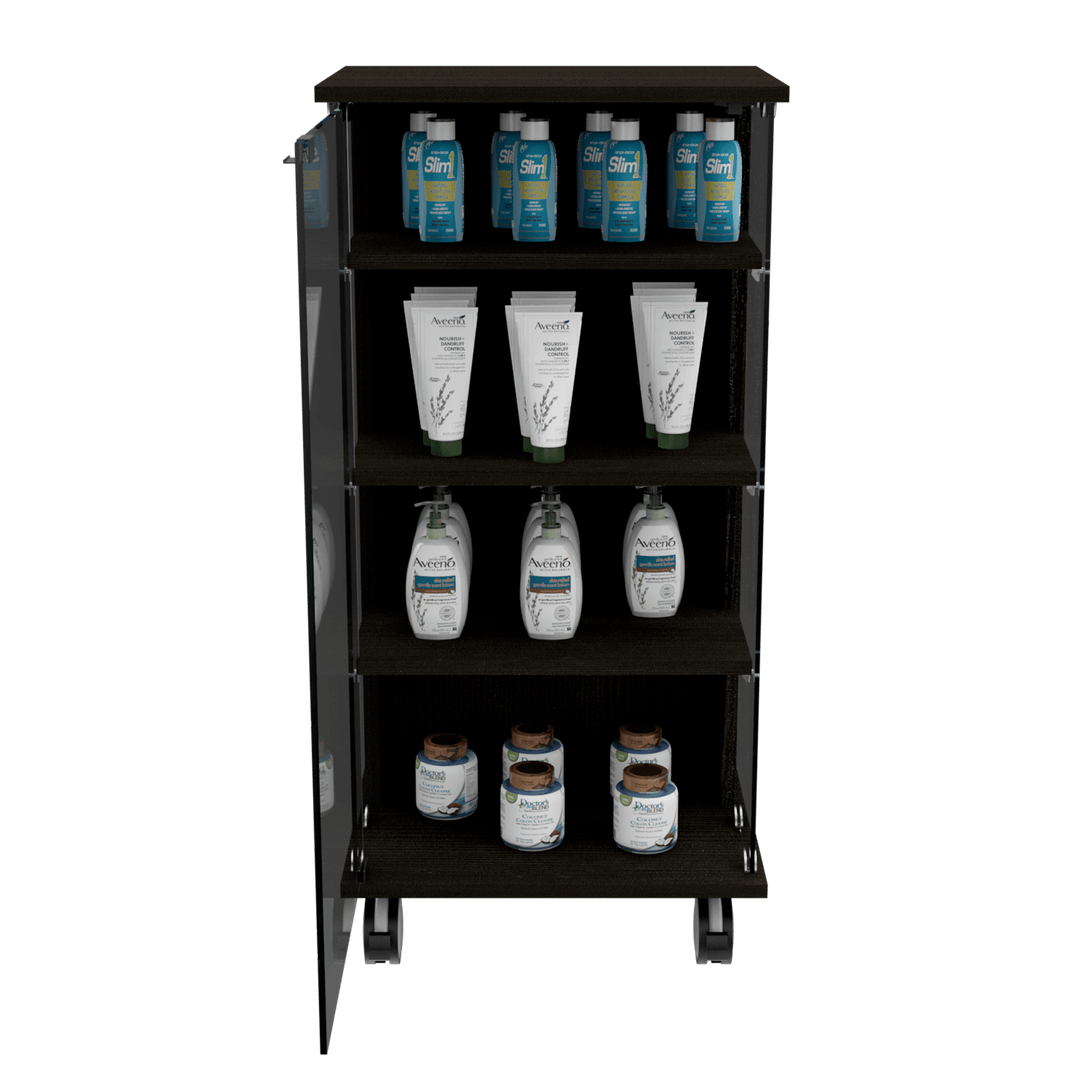Vitrina Declam color Wengue para Ambientes.