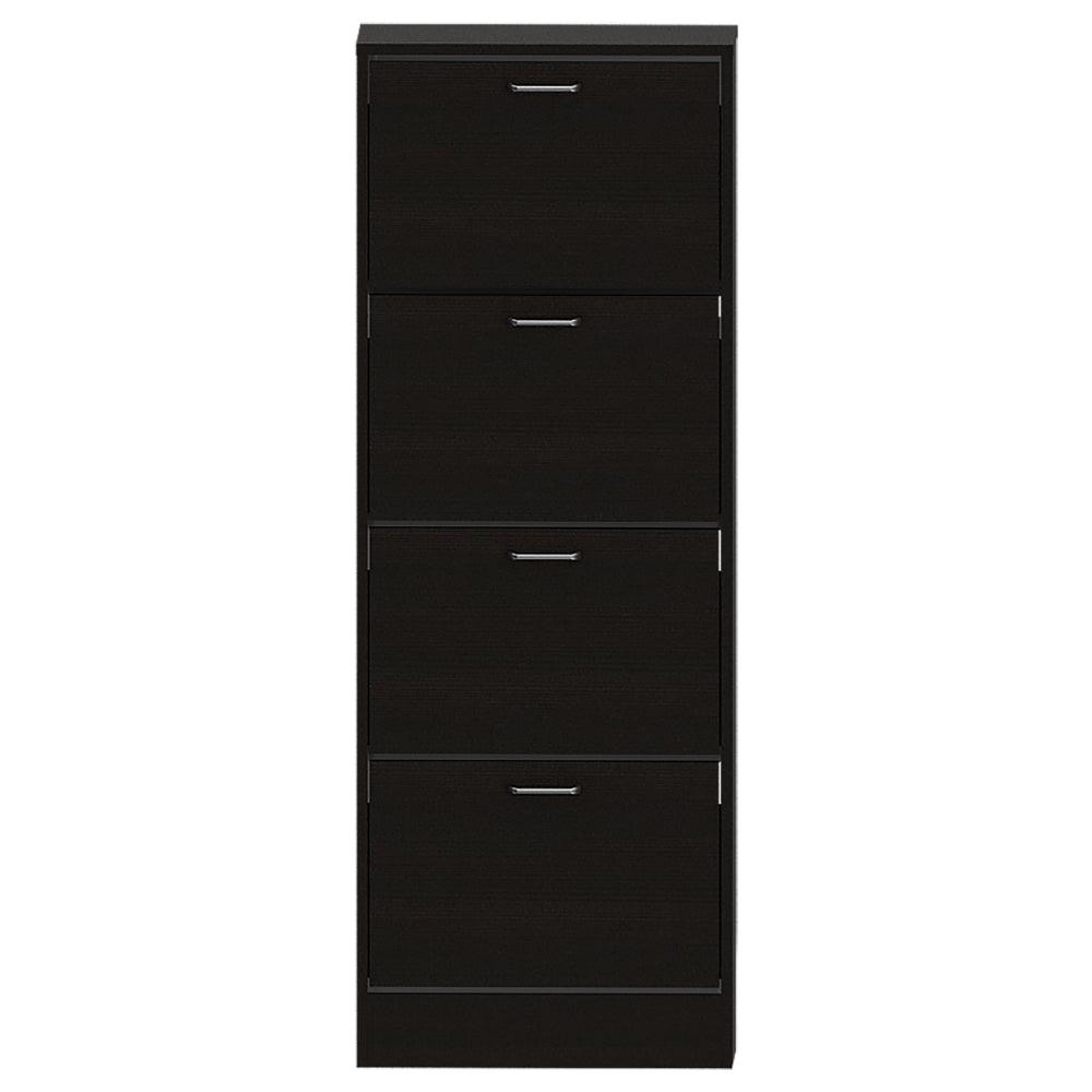 Zapatero Kaise color Wengue y Blanco para Habitación.