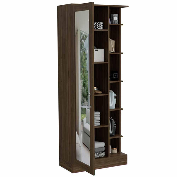 Closet Lara con Espejo color Castaño para Habitación.