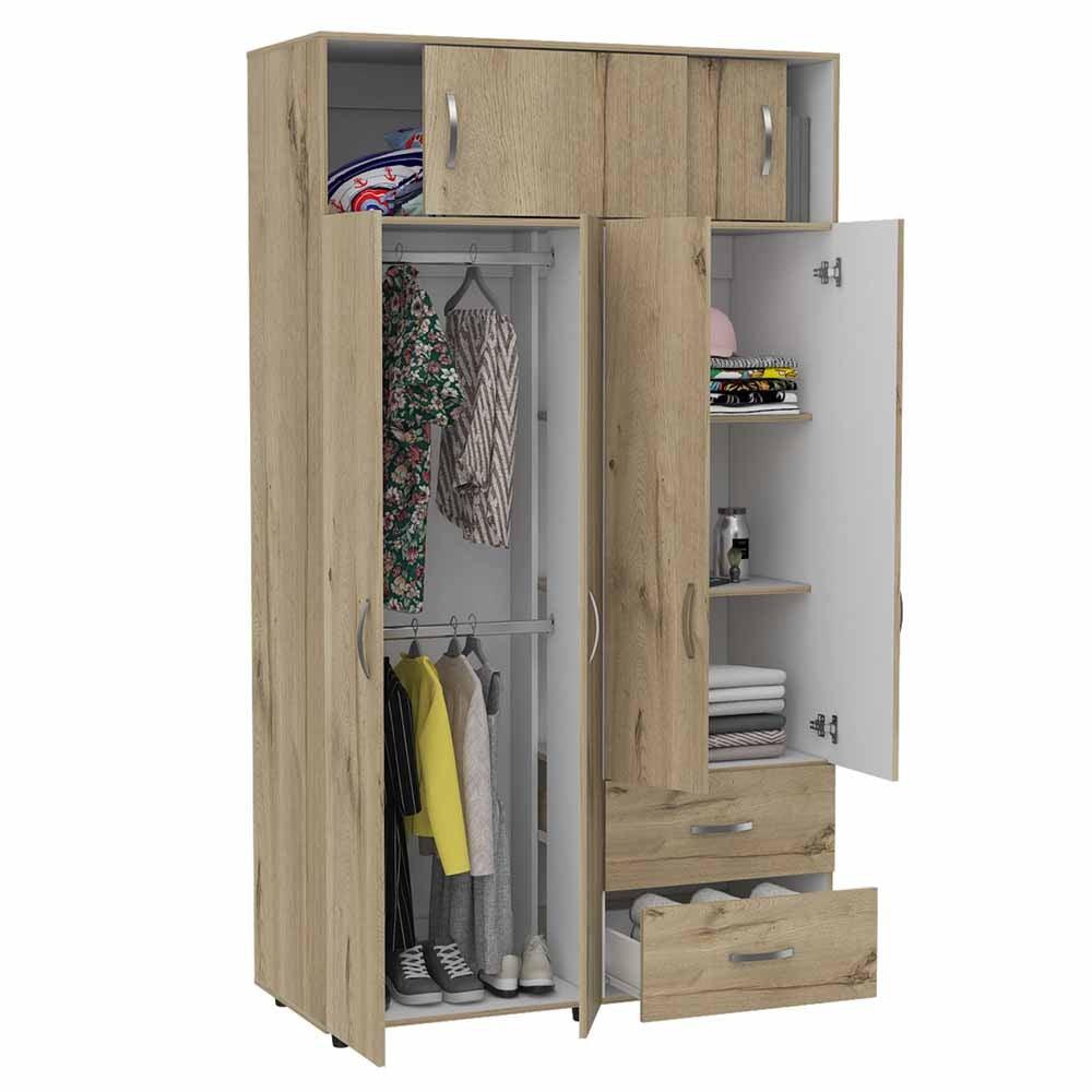 Closet Macarena color Café claro y Blanco para Habitación.