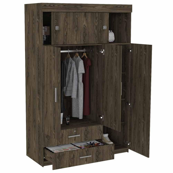 Closet Guadalupe color Chocolate para Habitación.