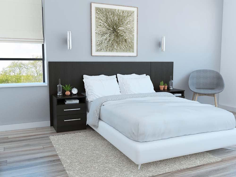 Cabecera Salvador color Wengue para Habitación.