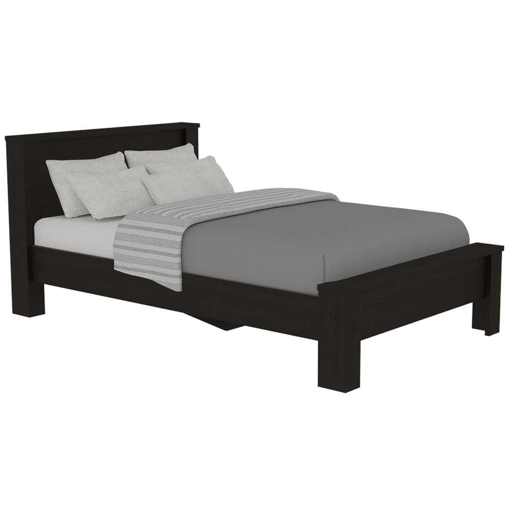 Cama Sencilla Cantabria color Wengue para Habitación.