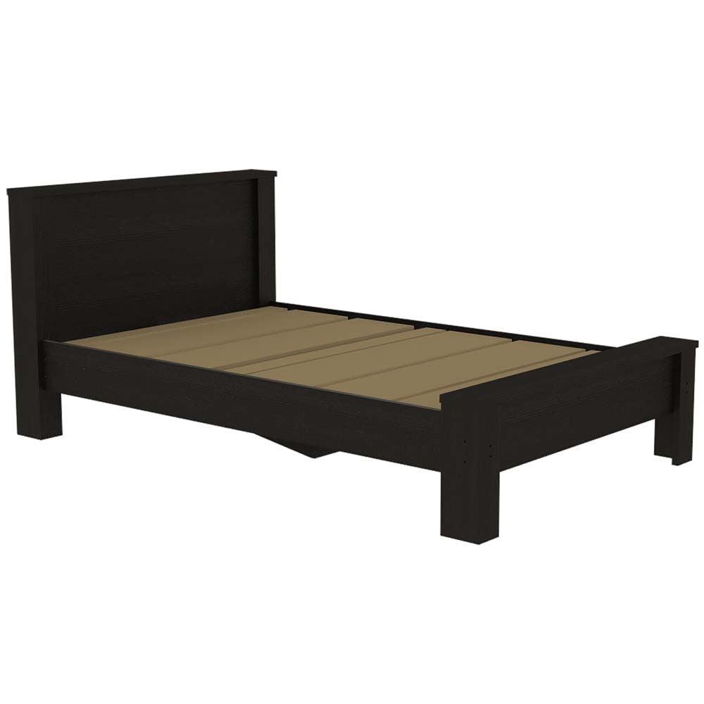 Cama Sencilla Cantabria color Wengue para Habitación.