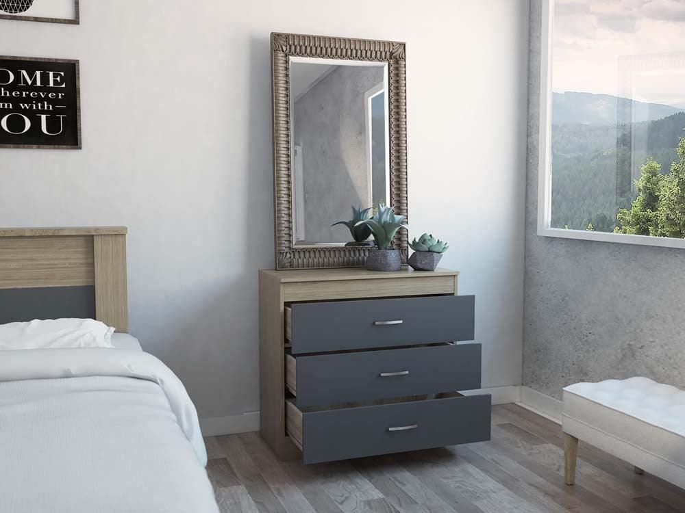 Organizador Conor color Miel y Plata oscuro para Habitación.