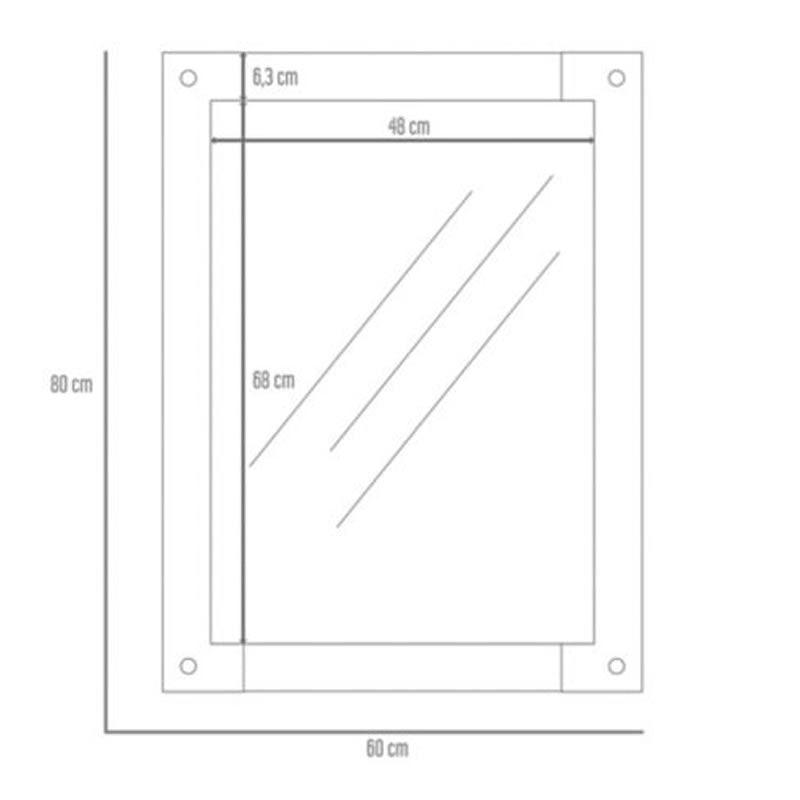 Espejo De Baño Lisboa color Beige para Baño.