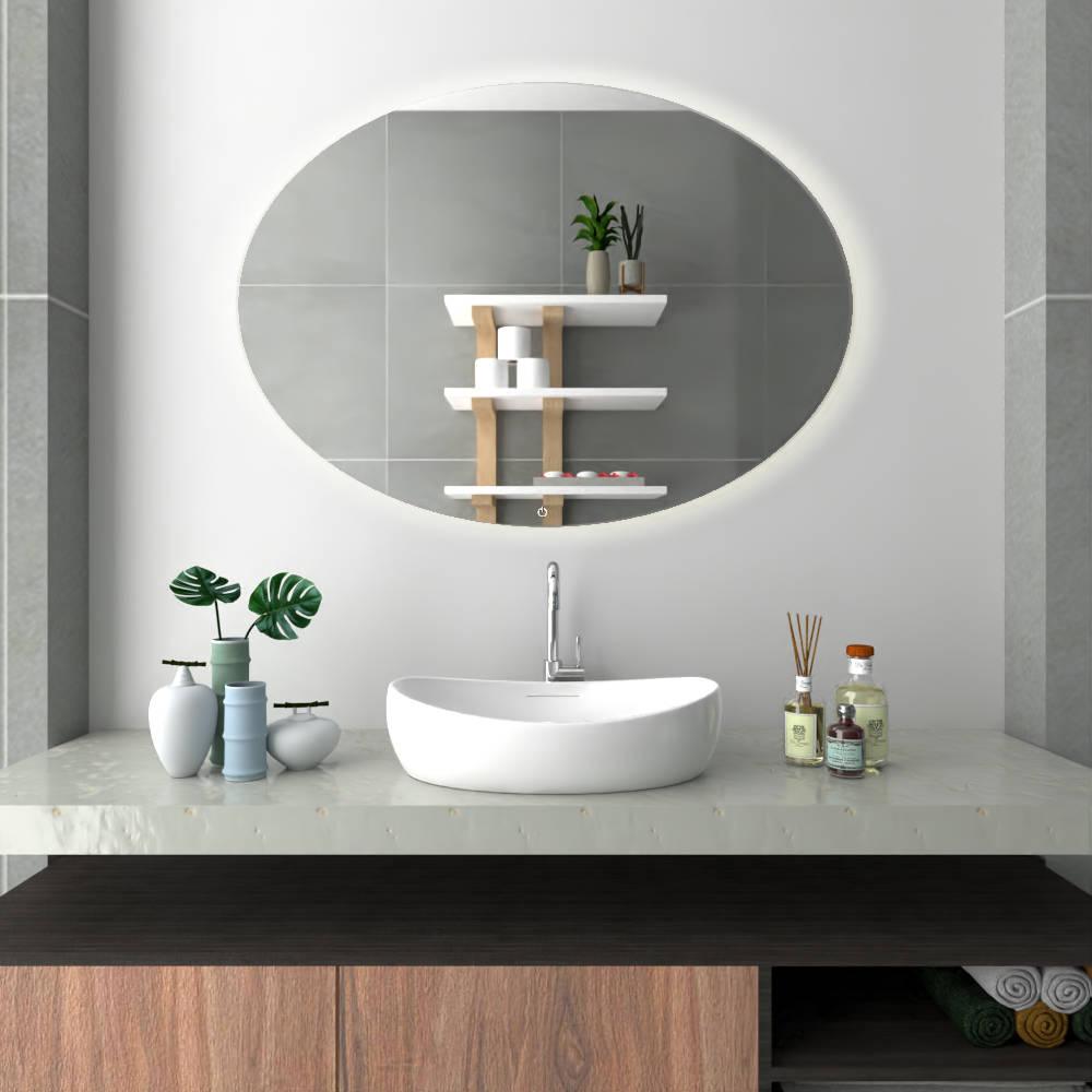 Espejo Oval Led Touch - VIRTUAL MUEBLES