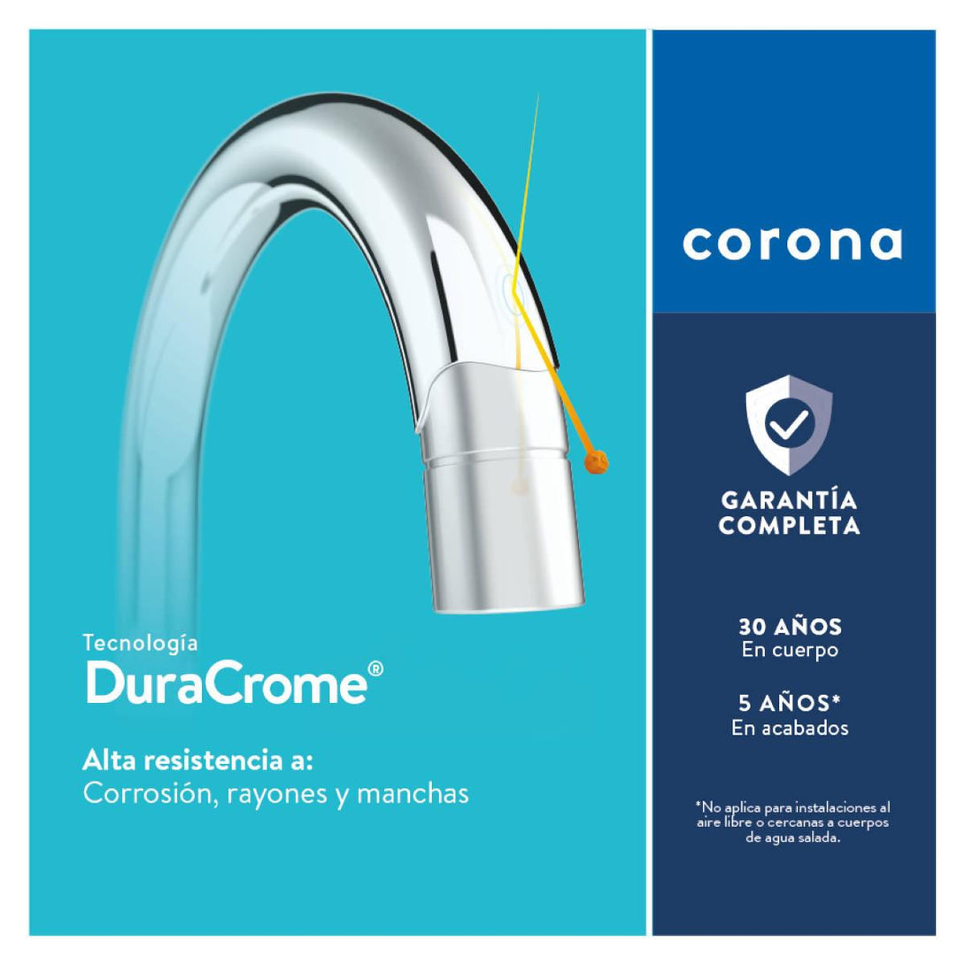 Grifería Lavamanos Corona Monocontrol Cascade Alta Cromo - VIRTUAL MUEBLES